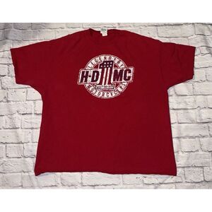 Harley Davidson Outpost Shirt Men's 3XL Red Motorcycle Biker Indianapolis‎
